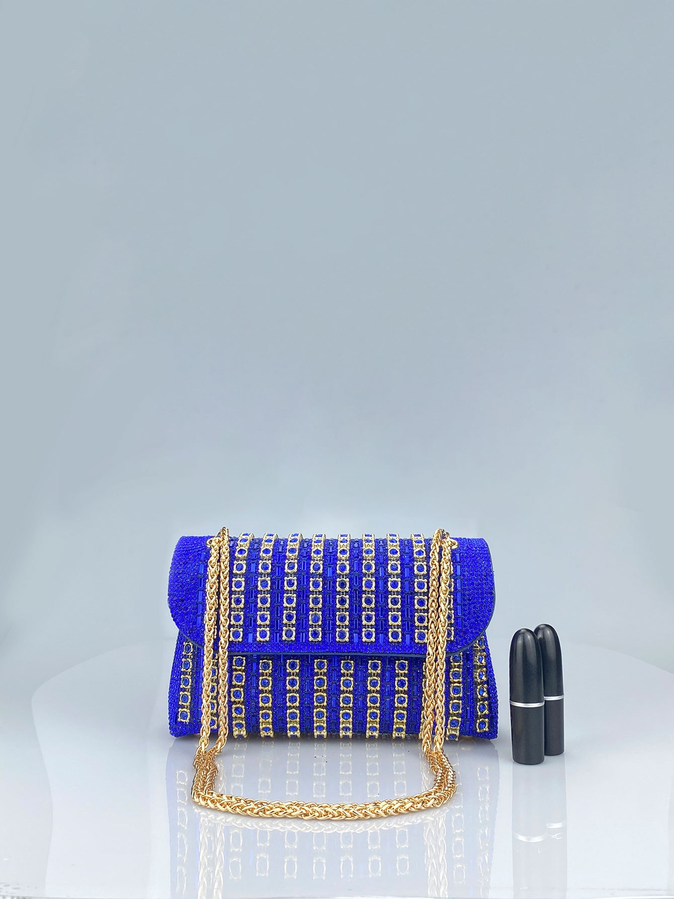 New Elegant Evening Dress Style Brooch-Adorned Clutch Bag with Rhinestones Chain Strap and Cheongsam Design for Formal Occasions - Image 12