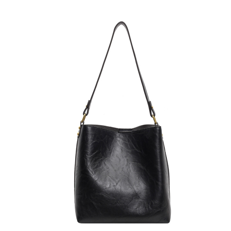 Versatile tote bag women's shoulder bag women's large capacity commuting bucket bag - Image 8