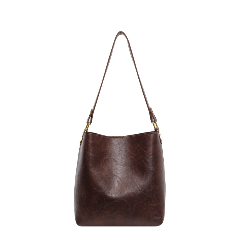 Versatile tote bag women's shoulder bag women's large capacity commuting bucket bag