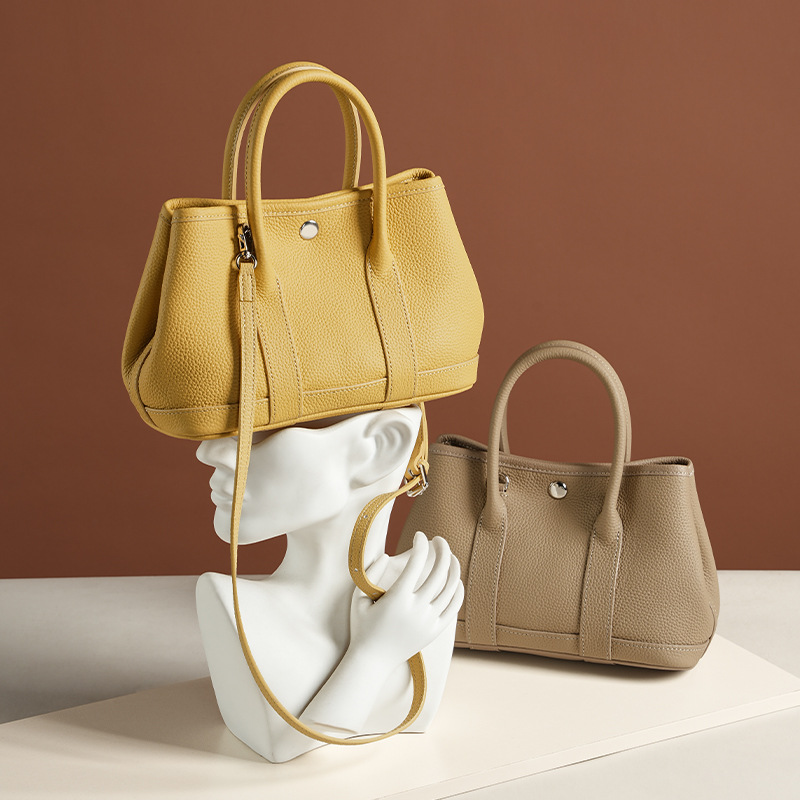 Leather crossbody women's bag hand-held mini garden bag - Image 2