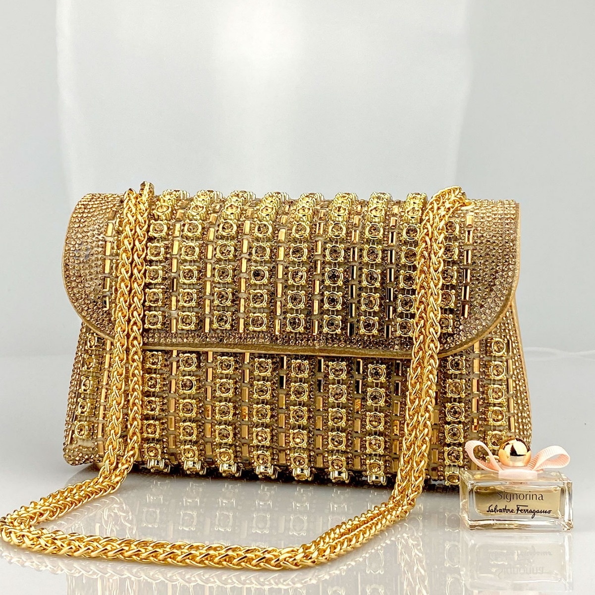 New Elegant Evening Dress Style Brooch-Adorned Clutch Bag with Rhinestones Chain Strap and Cheongsam Design for Formal Occasions - Image 4