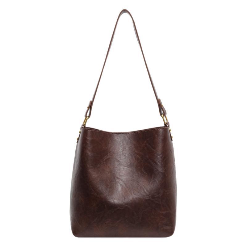 Versatile tote bag women's shoulder bag women's large capacity commuting bucket bag - Image 6