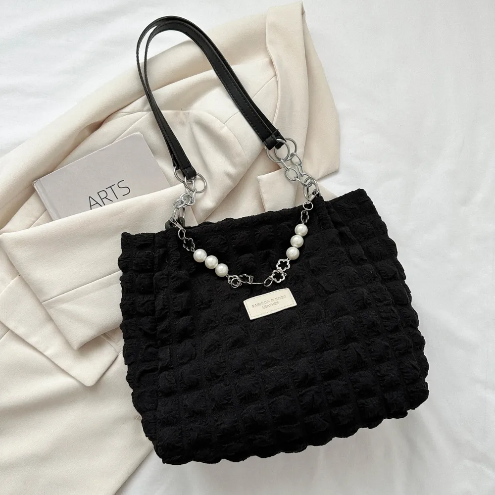 Bubble Textured Tote Bag - Image 20