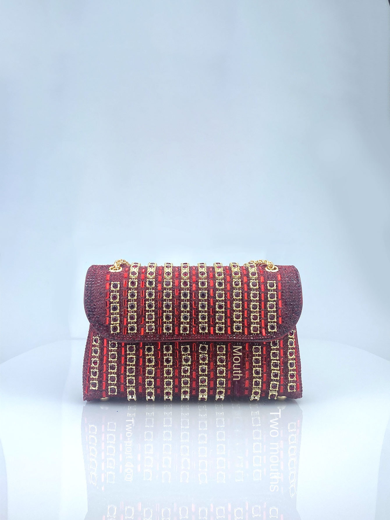 New Elegant Evening Dress Style Brooch-Adorned Clutch Bag with Rhinestones Chain Strap and Cheongsam Design for Formal Occasions - Image 15