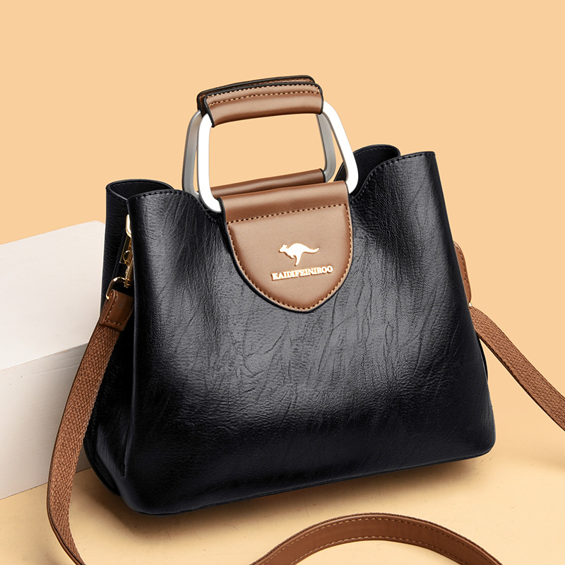 Cross shoulder bag women's handbag women's bucket bag - Image 3