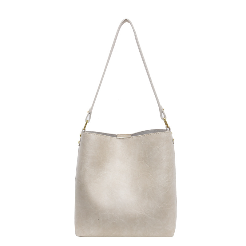 Versatile tote bag women's shoulder bag women's large capacity commuting bucket bag - Image 9